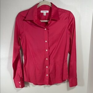 Banana Republic Pink Fitted Button Down Shirt